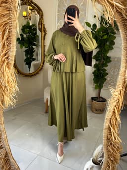 Ensemble rosa vert  2