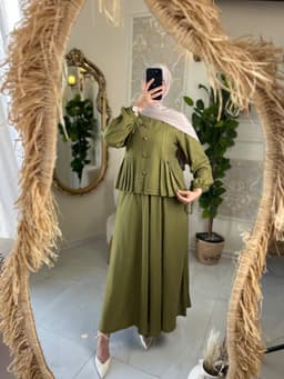 Ensemble rosa vert  3