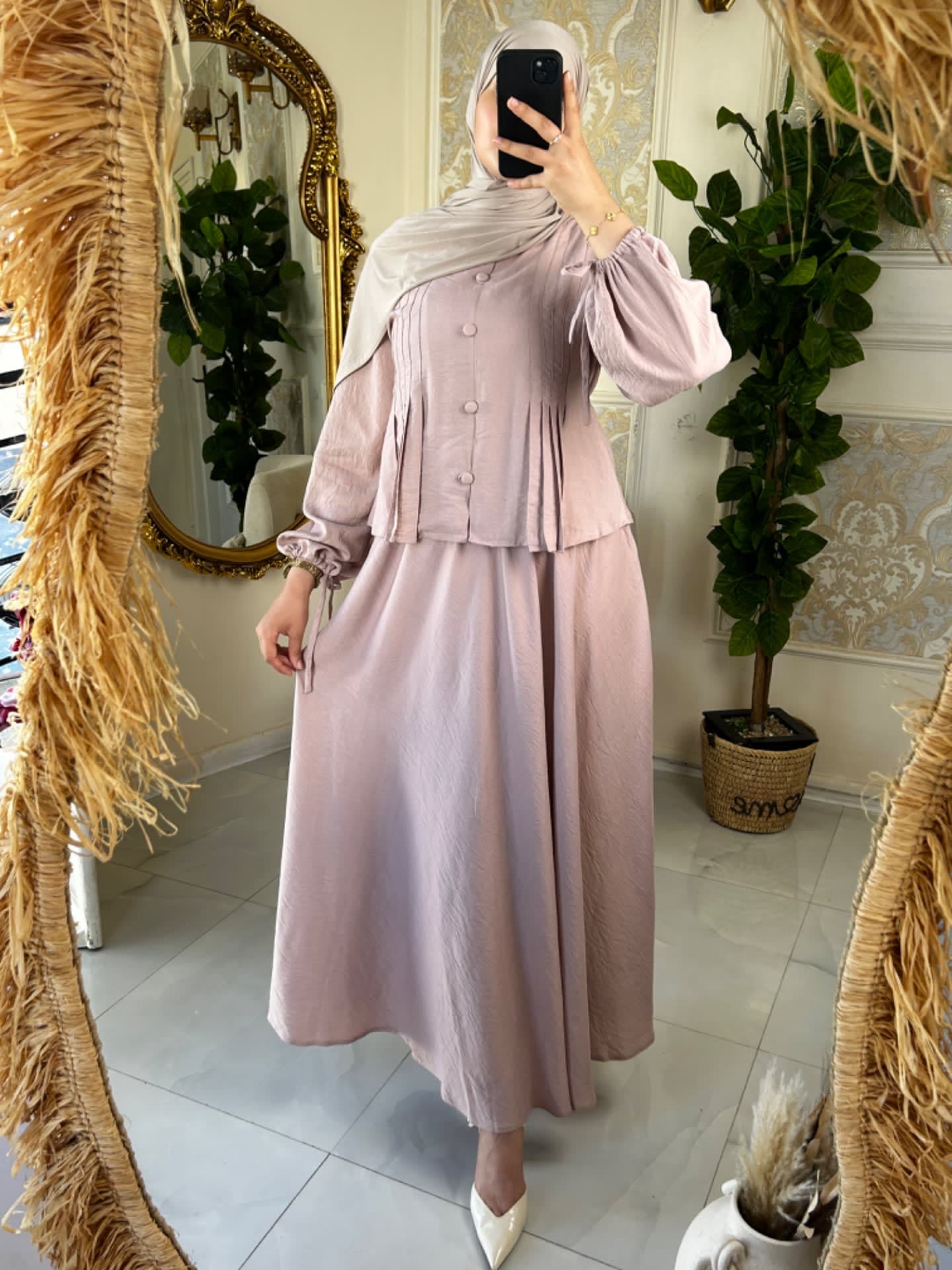 Ensemble Rosa rose